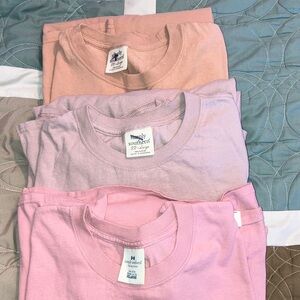 Simply Southern Long Sleeve Tees - Peach, Lavender, Pink
